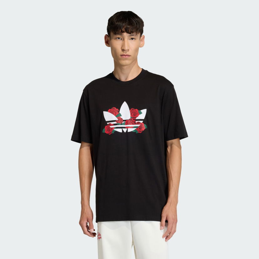 Тениска adidas Performance T-Shirt Trefoil Series Roses Черно | KS7621