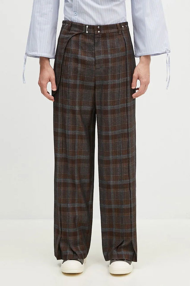 Soe Check Wrap Trousers