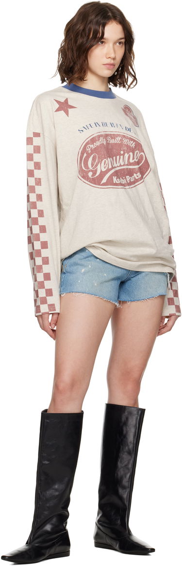 Тениска Ksubi Ksubi Pitt Lane Boyfriend Long Sleeve T-Shirt Бежово | WPF25TE006, 3