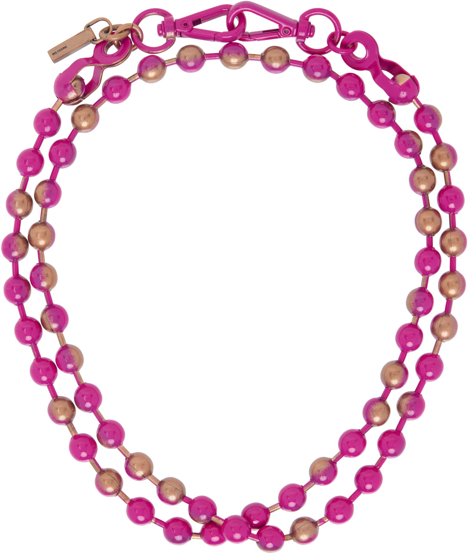 Колие We11done We11done Ball Chain Necklace Розово | WD-AJ0-25-588-U-PK, 0