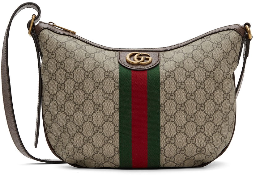 Чанта през рамо Gucci Beige Small Ophidia GG Should Бежово | 598125 9IK3T