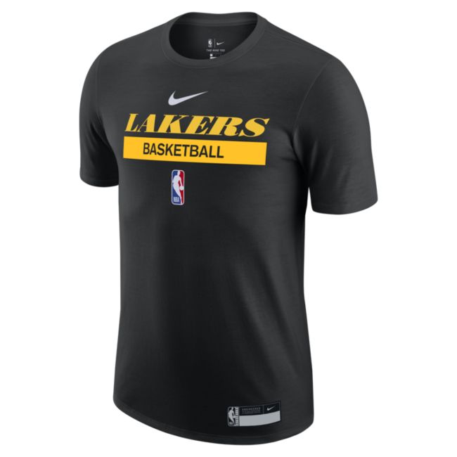Тениска Nike Los Angeles Lakers Men's Dri-FIT NBA Practice T-Shirt Черно | DR6469-010, 1