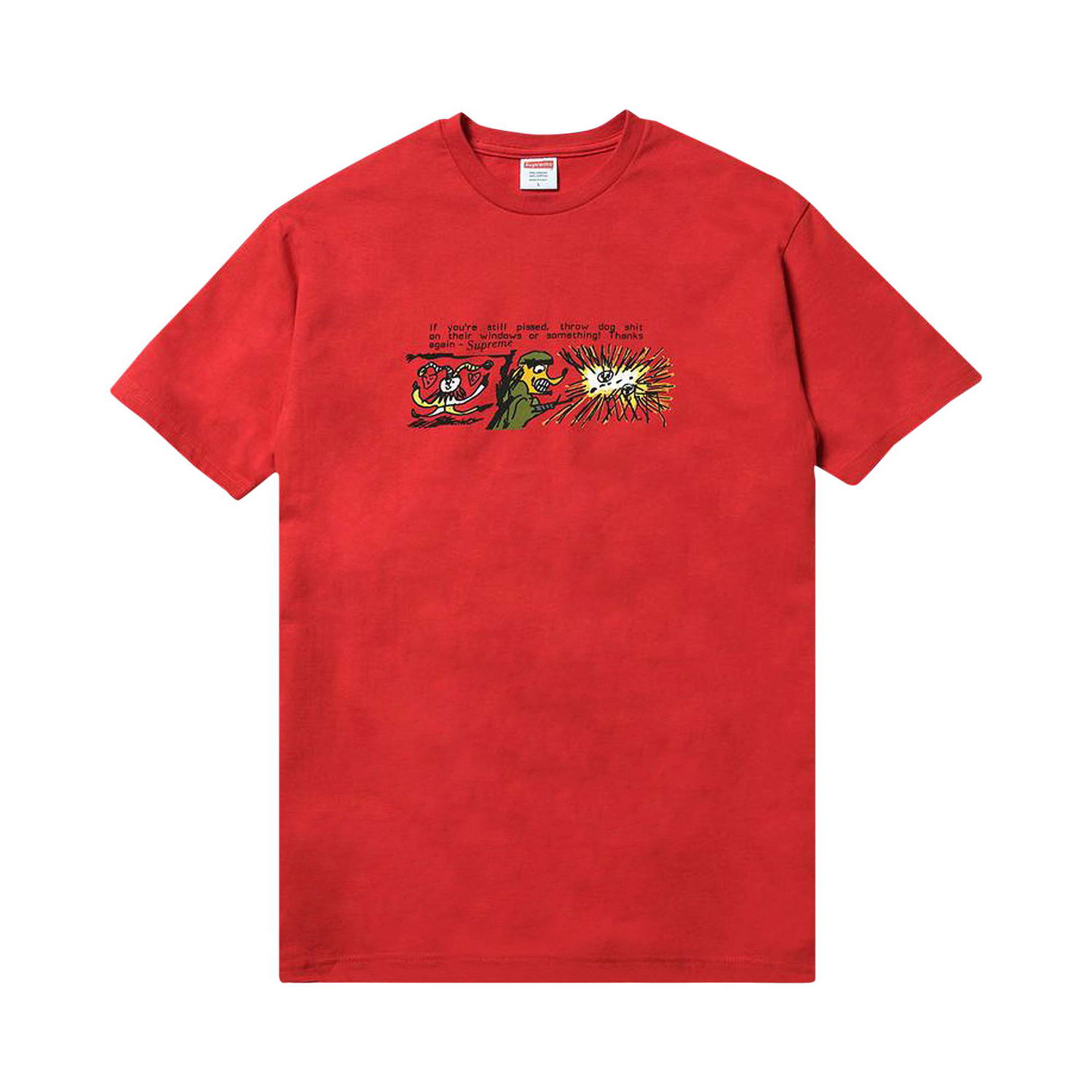 Тениска Supreme Dog Shit Tee Червено | FW17T38 RED, 1