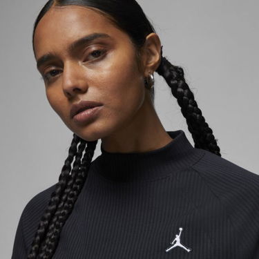 Тениска Jordan Jordan Flight Ribbed Long-Sleeve Top Черно | DV1420-010, 1