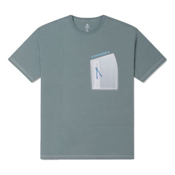 Тениска Converse T-Shirt With Zip Pocket Зелено | 10025872-A03
