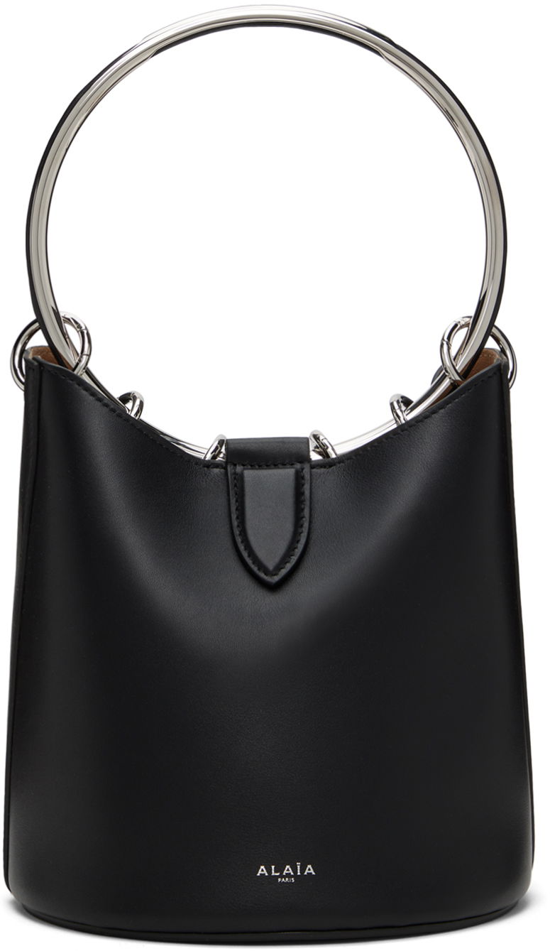 Дамска чанта Alaïa Ring Medium Bucket Bag Черно | AA1S02820CA515