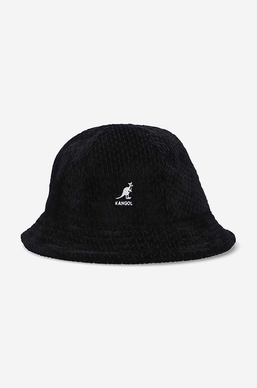 Шапка Kangol Casual Slub Velour Bucket Hat Черно | K5319.BLACK, 0