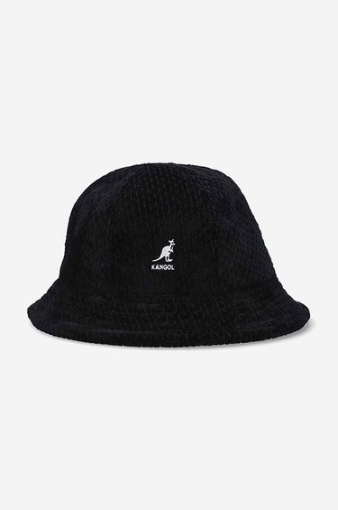 Шапка Kangol Casual Slub Velour Bucket Hat Черно | K5319.BLACK, 0