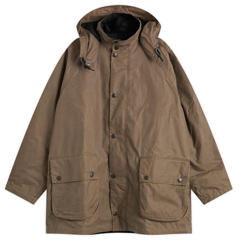 Парка Barbour Margaret Howell Stand Collar Wax Parka Jacket, Size Large Кафяво | MWX2513OL52