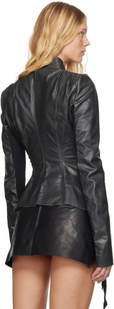 Яке Rick Owens Rick Owens Hollywood Tamponato Calf Leather Wrap Jacket Черно | RP01E7749 LTP, 2