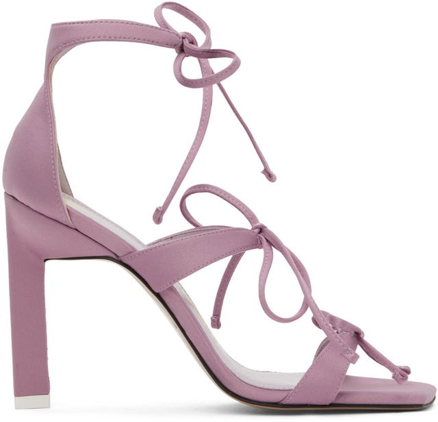 Attico Aria Lace-Up Heeled Sandals