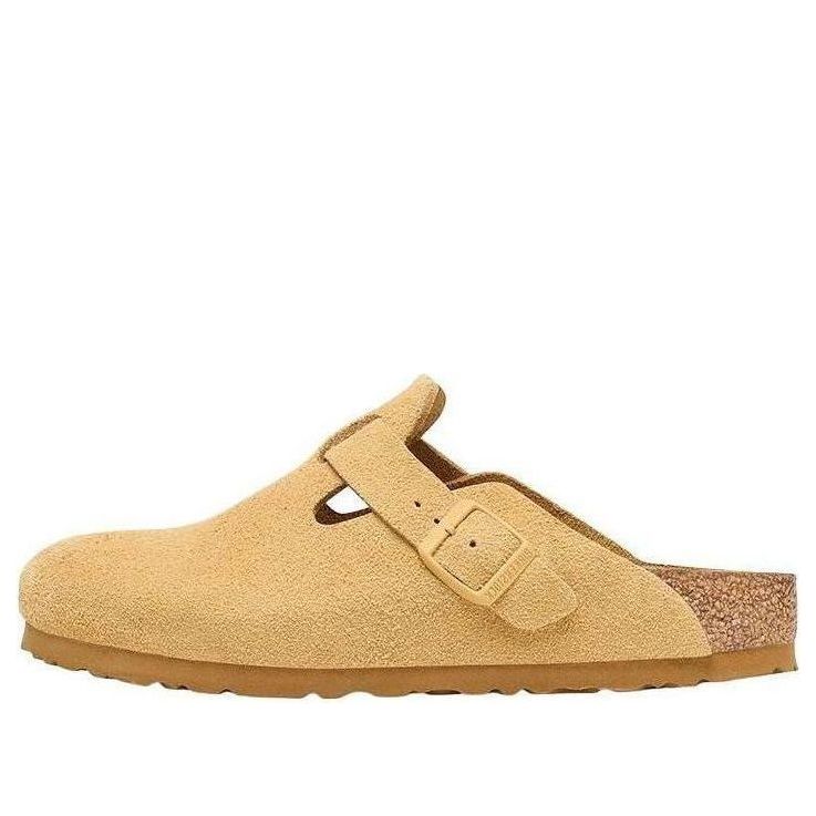 Кецове и обувки Birkenstock Birkenstock Boston Suede Clogs Бежово | 1027752, 0