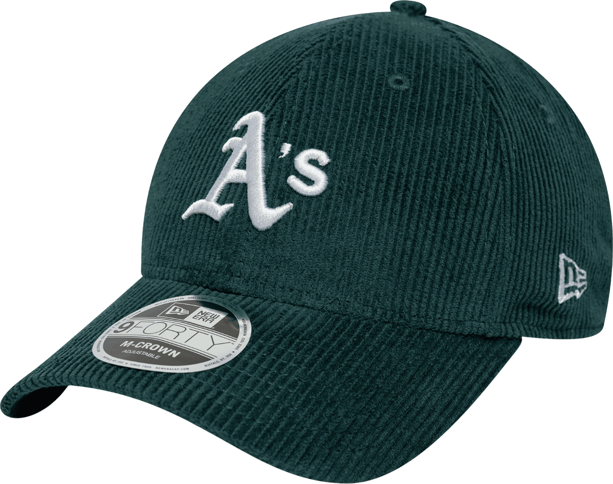 Шапка с козирка New Era Oakland Athletics MLB 9FORTY M-Crown Adjustable Corduroy Baseball Cap Зелено | 60691061-301, 0