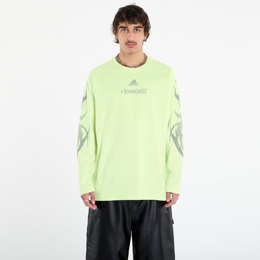 Тениска adidas Originals Adilenium Season 4 Teamgeist Graphic Long Sleeve T-Shirt Зелено | KF8541