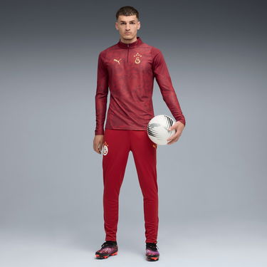 Суитчър Puma Galatasaray SK Training Long-Sleeve 1/4 Zip Top with Star Logo Бургунди | 949103-003, 4