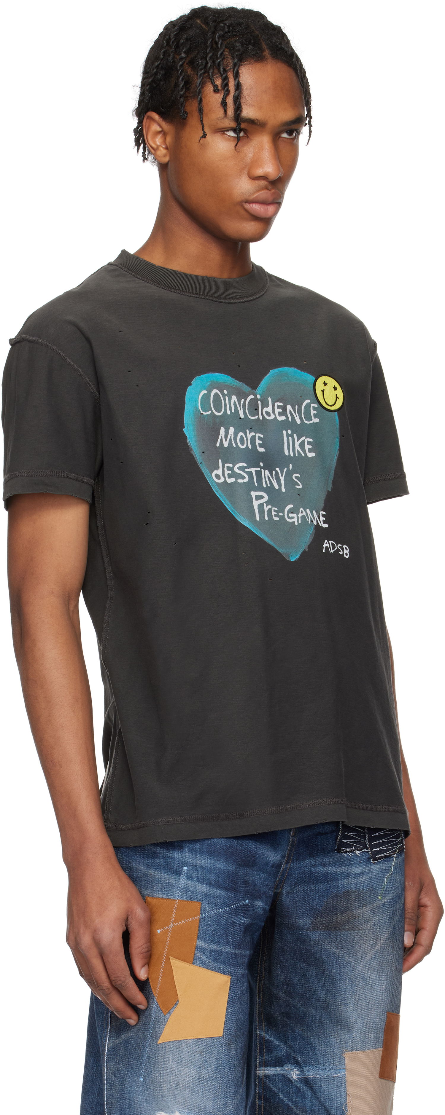 Тениска Andersson Bell Andersson Bell Heart Message T-Shirt Черно | atb1251u, 1