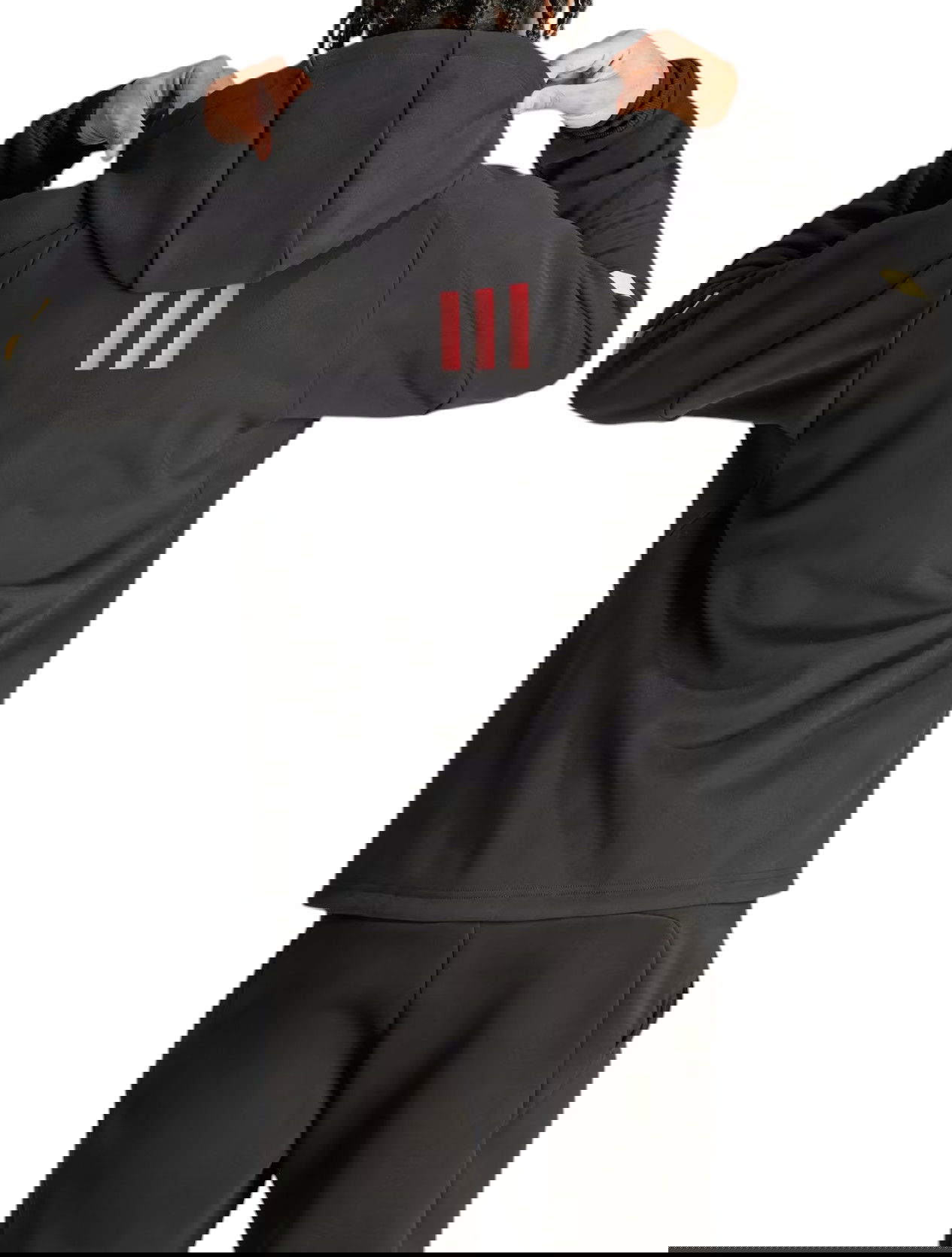 Суитчър adidas Originals ATL ANTHM Black & Gold Training Hoodie Черно | iq0730, 1