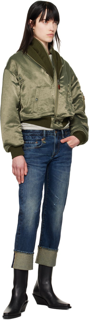 Яке бомбър R13 R13 Zip Collar Flight Bomber Jacket Зелено | R13WR346-R447B, 3