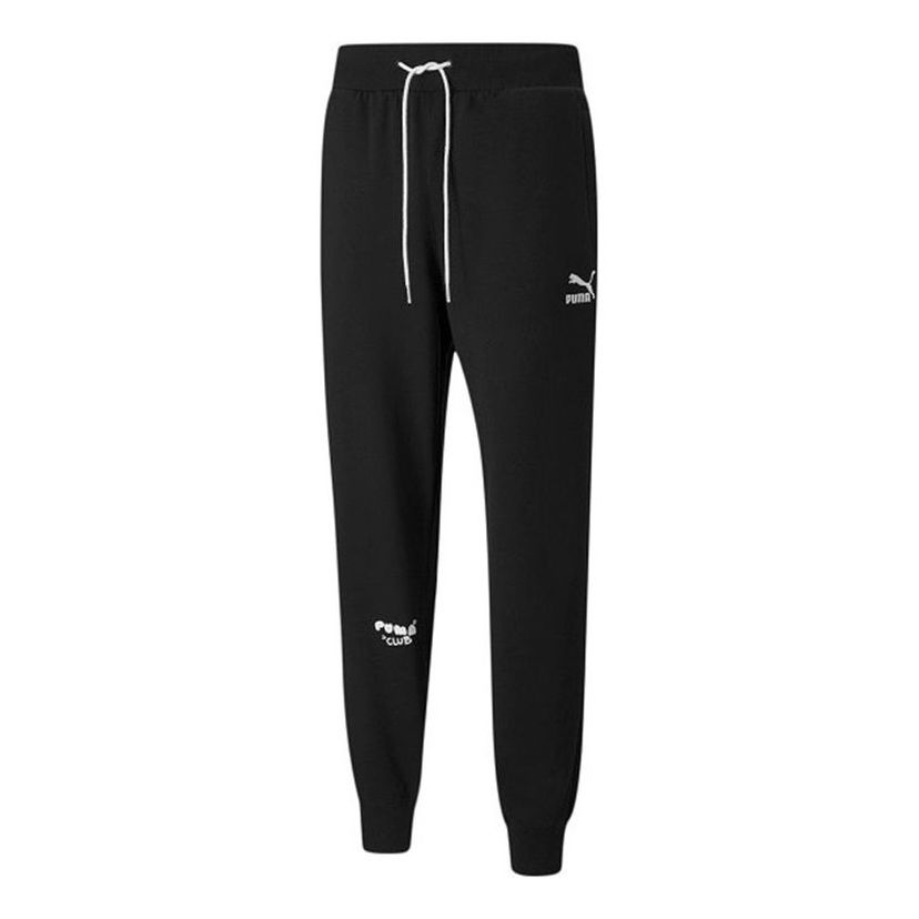 Спортни панталони Puma Club Logo Sweatpants Черно | 533202-01