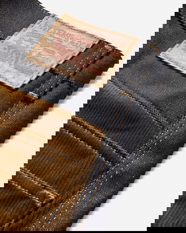Панталони Junya Watanabe Contrast Trim Trousers Кафяво | WP-P202-W25 1, 4