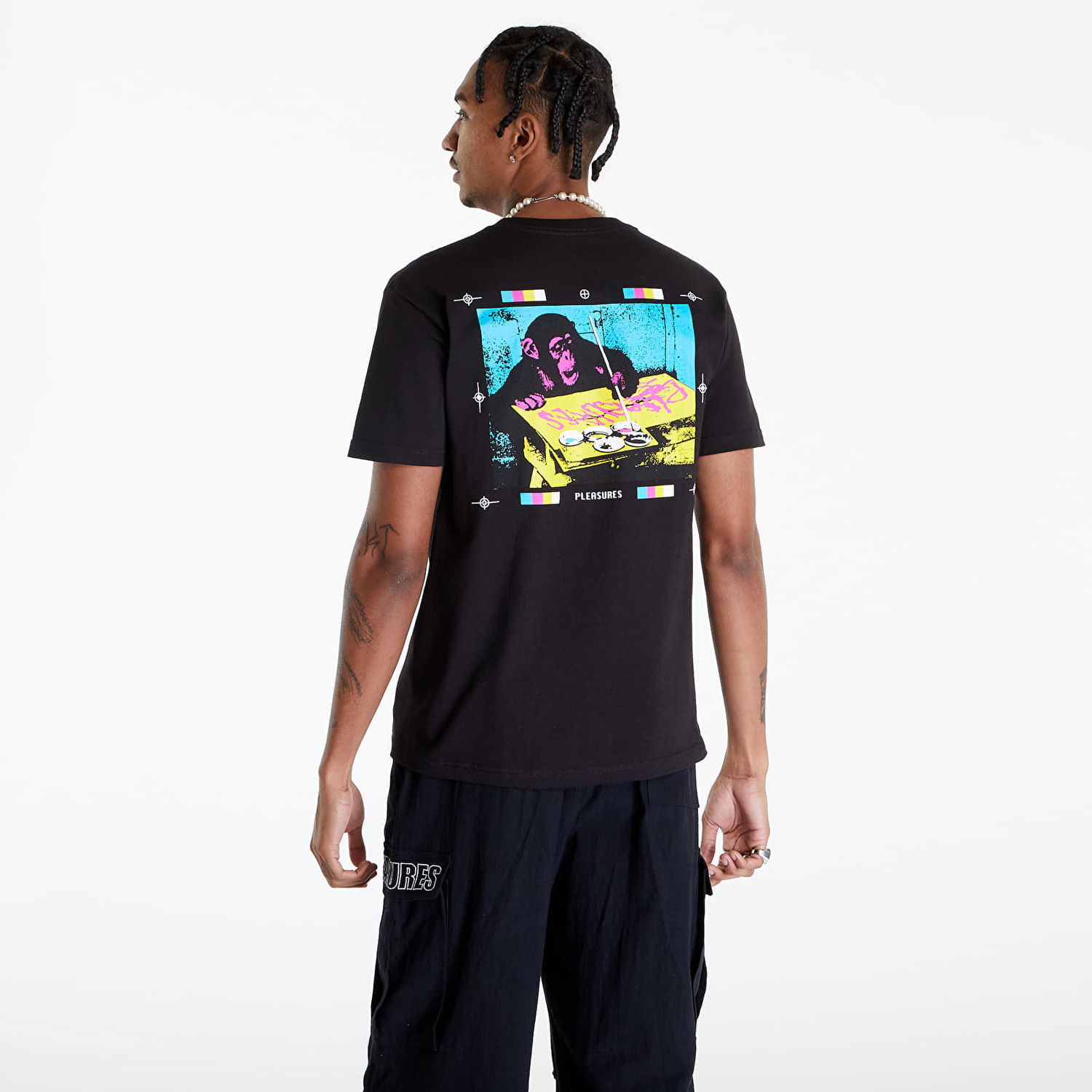 Тениска Pleasures Cmyk T-Shirt Черно | P24SP051 BLACK, 1