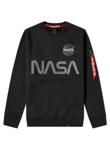 Пуловер Alpha Industries NASA Reflective Crew Sweat Черно | 178309-03