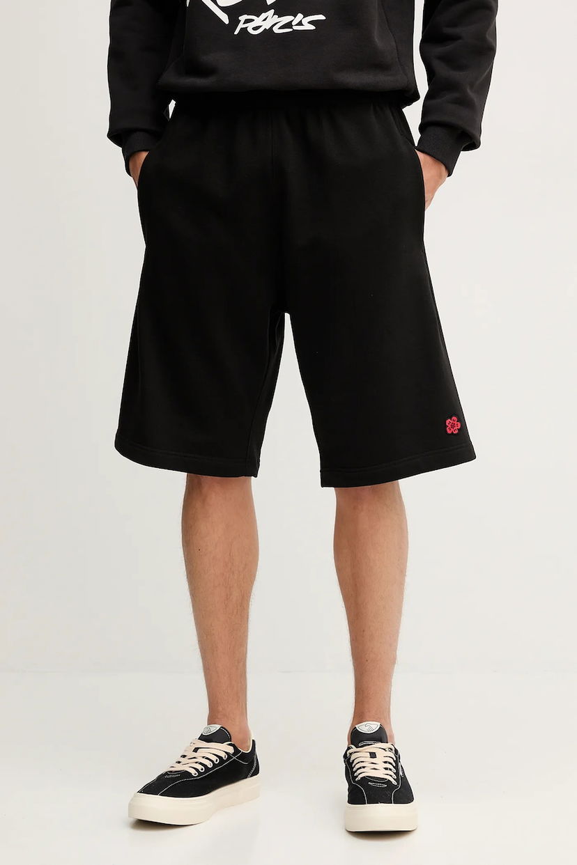 Къси панталони KENZO Kenzo Cotton Shorts Черно | FE65PA8264MF