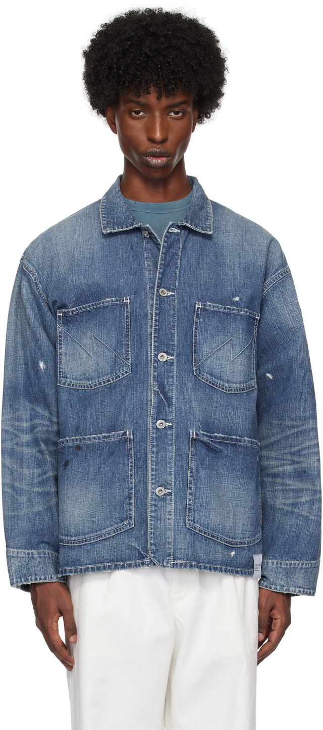 Washed Coverall Denim Jacket