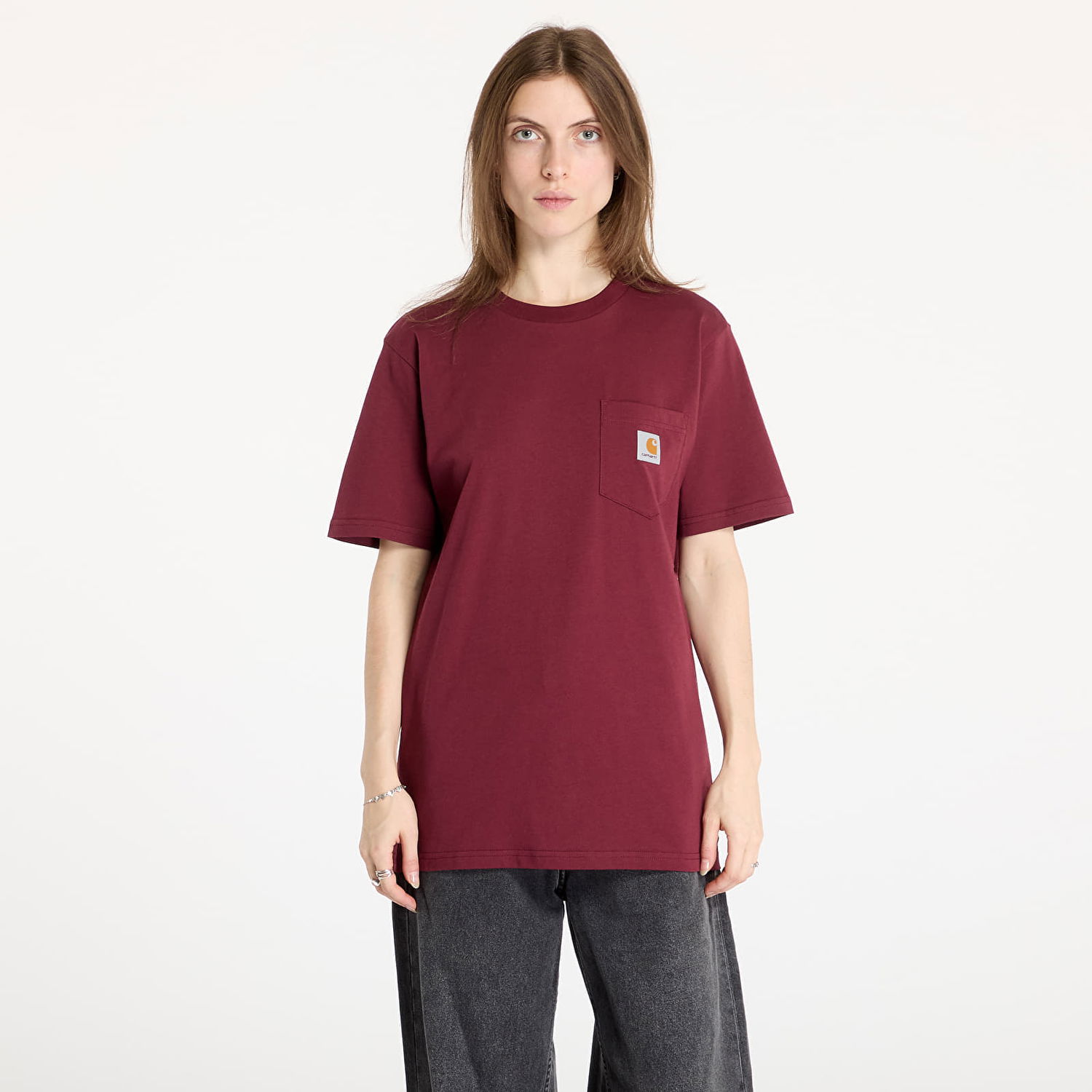 Тениска Carhartt WIP Pocket T-Shirt Червено | I030434.2BYXX, 0