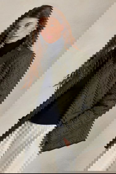 Яке Polo by Ralph Lauren Lightweight Diamond Quilted Jacket with Corduroy Collar Зелено | 211965336, 0