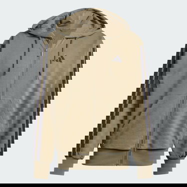 Суитчър adidas Performance Full-Zip Hoodie with Three Stripes Зелено | JD1875, 4