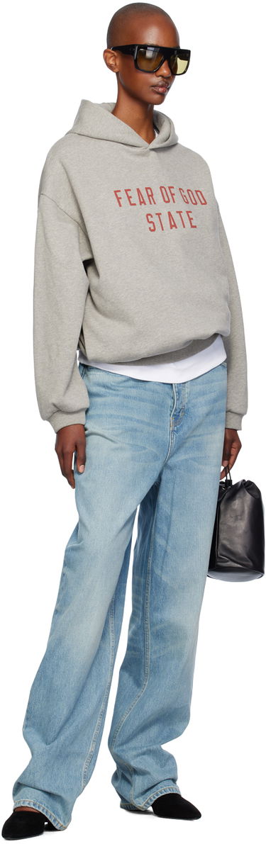 Дънки Fear of God Essentials Straight Leg Jeans Синьо | 130BT245310FW, 3