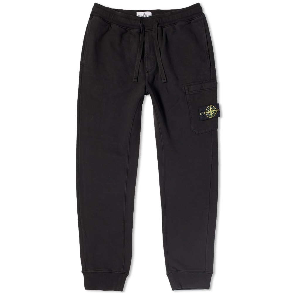 Спортни панталони Stone Island Garment Dyed Jogger Черно | 751564520-V0029, 0