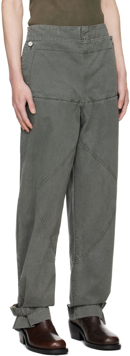 Панталони Dion Lee Shell Trousers Сиво | C2175PS24, 1