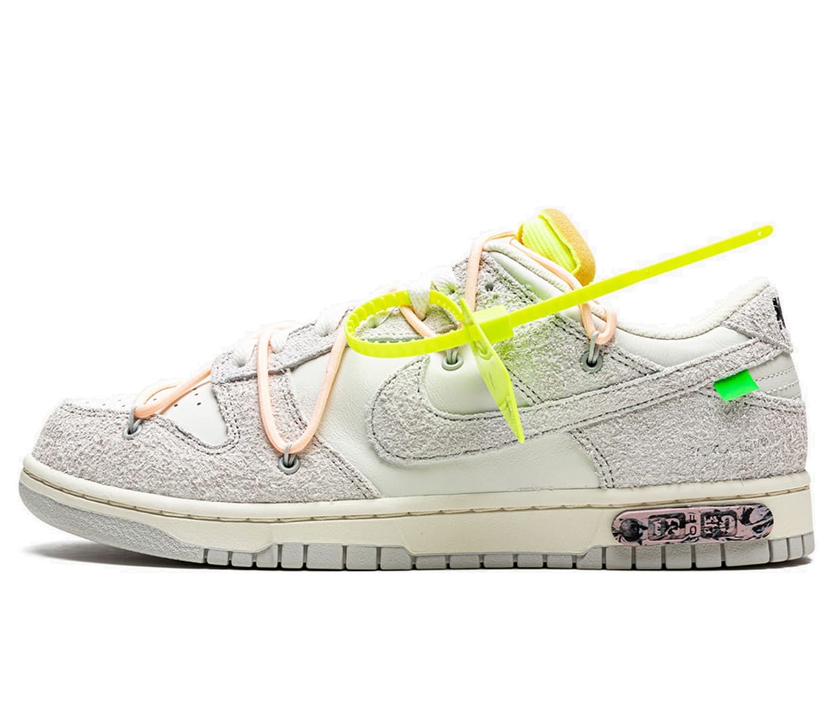 Кецове и обувки Nike Off-White x Dunk Low Lot 12 Сиво | DJ0950-100, 0