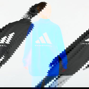 Суитчър adidas Performance adidas Basketball Long Sleeve Tee UNISEX Тъмно синьо | IX1969, 4
