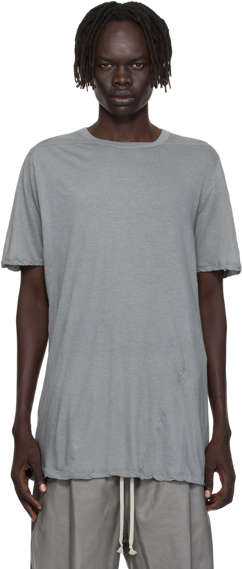 Тениска Rick Owens Rick Owens Concordians Level T-Shirt Сиво | RU02E1264 UC