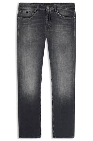Дънки BOSS Delaware slim-fit jeans Italian-made denim Сиво | 50549821