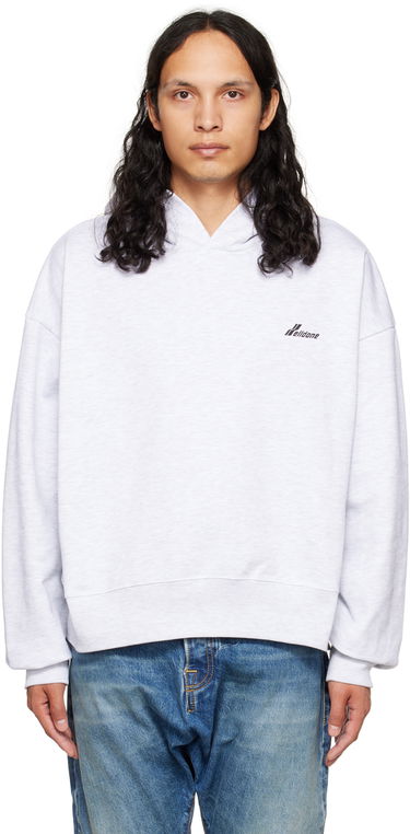 Суитчър We11done We11done Lettering Symbol Hoodie Сиво | WD-TH3-22-840-U-GY, 0