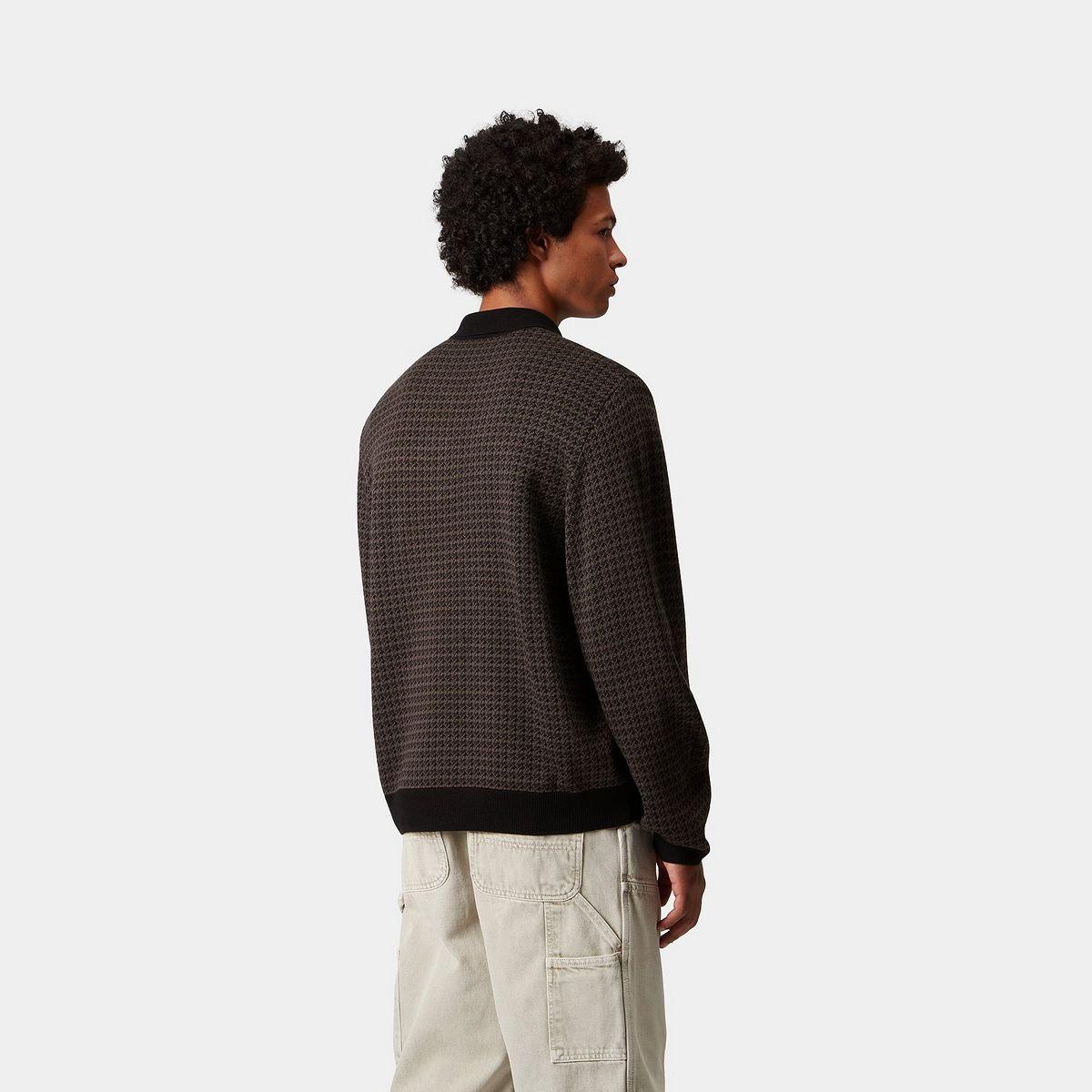 Поло тениска Carhartt WIP L/S Lowis Polo Houndstooth Многоцветен | I035395_10, 1