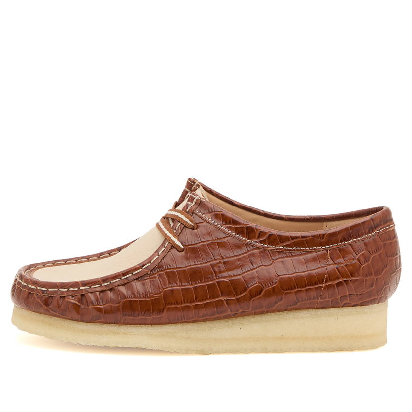 Кецове и обувки Clarks Croc Patent Wallabee Shoe Кафяво | 26185573