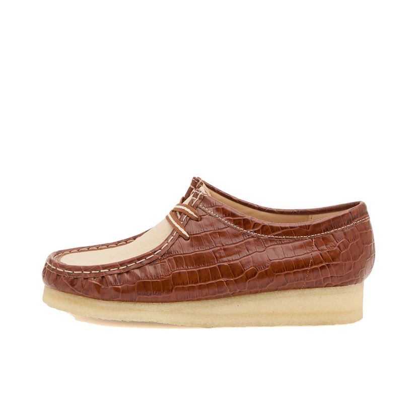 Кецове и обувки Clarks Croc Patent Wallabee Shoe Кафяво | 26185573