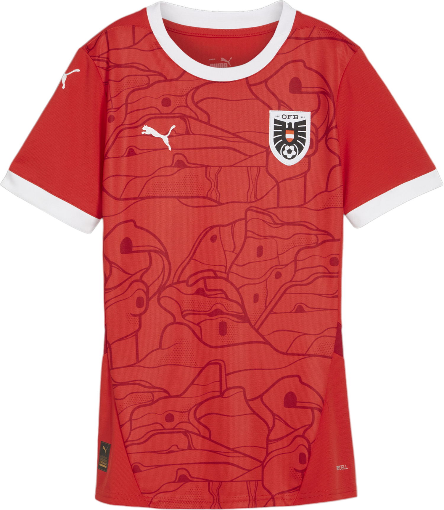 Фланелка Puma ÖFB HOME Jersey Replica W 2024 Червено | 774011-01, 0