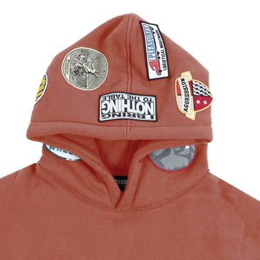 Суитчър Pleasures Worms Hoodie Кафяво | P23F022-RUST, 3