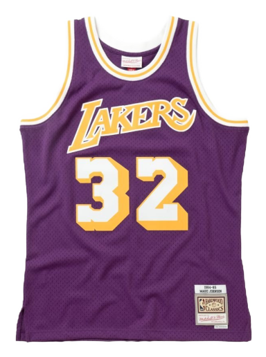 Фланелка Mitchell & Ness NBA Swingman Jersey Los Angeles Lakers Magic Johnson Лилаво | SMJYGS18176-LALPURP84EJH