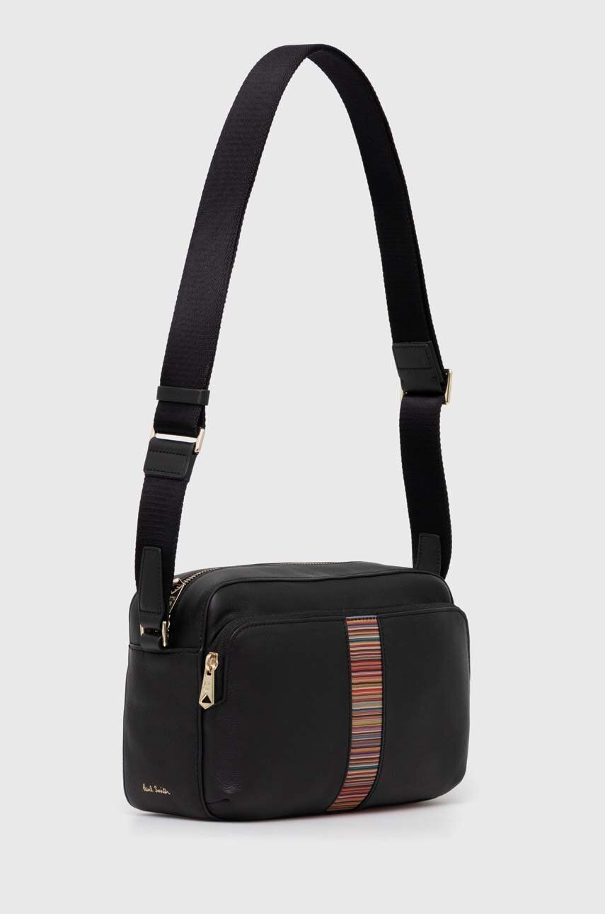 Чанта през рамо Paul Smith Paul Smith Leather Crossbody Bag Черно | M1A.6796.BMULTI, 1