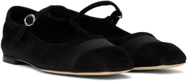 Облекло Aeyde Aeyde Uma Satin Toe-Cap Ballerina Flats Черно | A11-FL-RKLS08FL169-SS25-800-067, 3