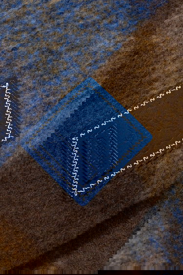 Шал ADER ERROR Plaid Wool Blend Muffler with Fringes Многоцветен | BO01FWAC0405BR, 2