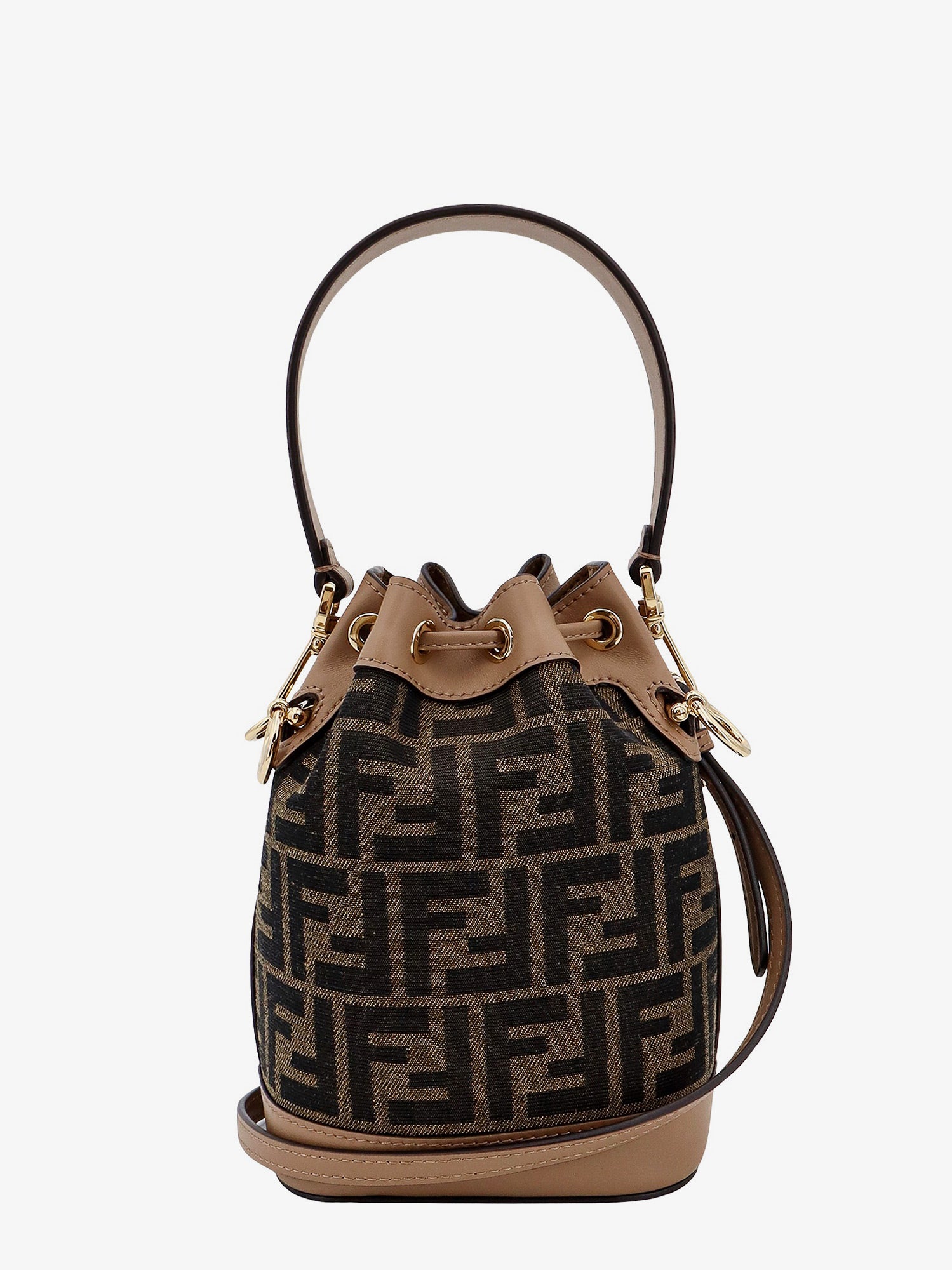 Дамска чанта FENDI Fendi Mon Tresor Mini Bucket Bag Кафяво | 8BS093ALP3F1AOE, 1