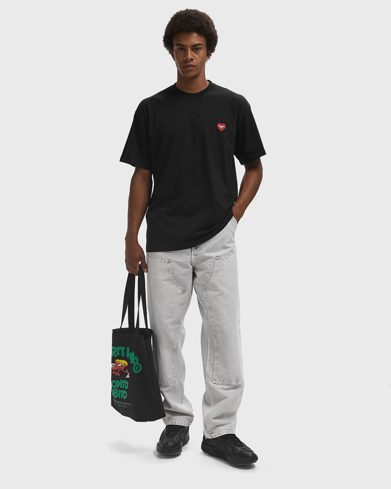 Панталони Carhartt WIP Double Knee Pants Сиво | I035556-89.5F, 1
